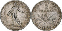 France 2 Francs Semeuse, Paris, Silver, Gadoury:532, KM:845.1 -