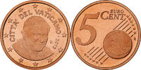 VATICAN CITY 5 Euro Cent Benedict XVI, Proof, Rome, Copper Plated Steel -