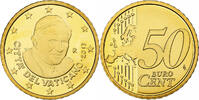 VATICAN CITY 50 Euro Cent Benedict XVI, Proof, Rome, Brass -
