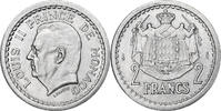 Monaco 2 Francs Louis II, Aluminum, Gadoury:MC133, KM:121 -
