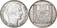 France 10 Francs Turin, Paris, Silver, Gadoury:801, KM:878 -