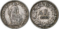 Switzerland 1/2 Franc Bern, Silver, KM:23 -