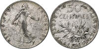 France 50 Centimes Semeuse, Paris, Silver, Gadoury:420 -