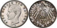 German States 2 Mark BAVARIA, Otto, Munich, Silver, KM:913 -