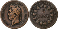 FRENCH COLONIES 5 Centimes Louis - Philippe, Paris, Bronze -