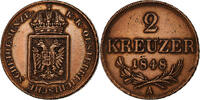 Austria 2 Kreuzer Franz Joseph I, Vienna, Copper, KM:2188 -
