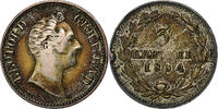 German States 3 Kreuzer BADEN, Ludwig I, Silver, KM:199 -