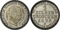 German States Groschen PRUSSIA, Wilhelm I, Breslau, Silver -