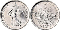 France 5 Francs Semeuse, Paris, BU, Nickel Clad Copper-Nickel -