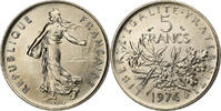 France 5 Francs Semeuse, Paris, Chouette, Nickel Clad Copper-Nickel -