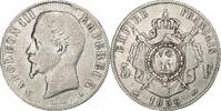 France 5 Francs Napoleon III, Paris, Silver, Gadoury:734 -