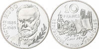France 100 Francs Victor Hugo, Paris, BE, Silver, Gadoury:819 -