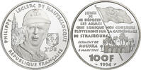 France 100 Francs Philippe Leclerc de Hauteclocque, Paris, BE, Silver -