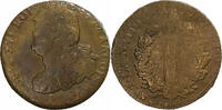 France 2 Sols Constitution, 2 sols françois, Rouen, Bronze -