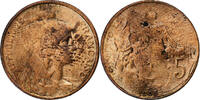 France 5 Centimes Dupuis, Paris, Bronze, Gadoury:165, KM:842 -