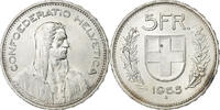 Switzerland 5 Francs Bern, Silver, KM:40 -