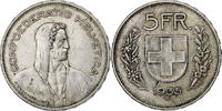 Switzerland 5 Francs Bern, Silver, KM:40 -