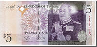 Tonga 5 Pa'anga Banknote -