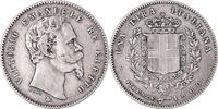 ITALIAN STATES Lira Coin, EMILIA, Vittorio Emanuele II, Florence -