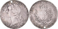 France Ecu Coin, Louis XV, Écu au bandeau, Poitiers, Holed -