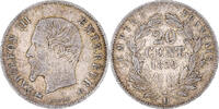 France 20 Centimes Coin, Napoleon III, Napoléon III, Lyon -