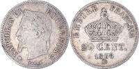 France 20 Centimes Coin, Napoleon III, Napoléon III, Strasbourg -