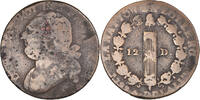 France 12 Deniers Coin, 12 deniers françois, Paris -