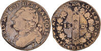 France 12 Deniers Coin, 12 deniers françois, Nantes -