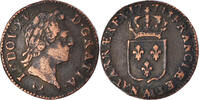 France Sol Coin, Louis XV, Sol à la vieille tête, Metz -