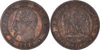 France Centime Coin, Napoleon III, Napoléon III, Marseille -