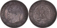 France 2 Centimes Coin, Napoleon III, Napoléon III, Bordeaux -