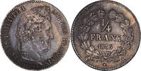 France 1/4 Franc Coin, Louis-Philippe, Paris, Silver -