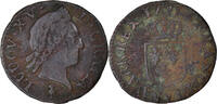 France Liard Coin, Louis XV, Liard à la vieille tête, Troyes -