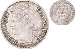 France 20 Centimes Coin, Cérès, Bordeaux, Silver, KM:758.3 -