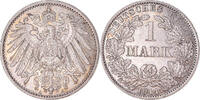 GERMANY - EMPIRE Mark Coin, Wilhelm II, Berlin, Silver, KM:14 -
