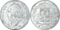 France 5 Francs Coin, Louis XVIII, Paris, Silver, KM:711.1 -