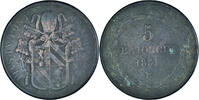 ITALIAN STATES 5 Baiocchi Coin, PAPAL STATES, Pius IX, Bologna -