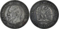 France 2 Centimes Coin, Napoleon III, Lyon, Bronze, KM:776.4 -