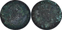 France Sol à la vieille tête Coin, Louis XV, Paris, Copper -