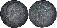 France 1/2 Sol Coin, Louis XV, Demi sol à la vieille tête, Lyon -