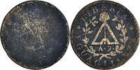 ITALIAN STATES 2 Soldi Coin, PIEDMONT REPUBLIC, Torino, Bronze -