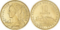 FRENCH AFARS & ISSAS 10 Francs Coin, Paris, ESSAI, Copper-nickel -