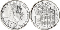 Monaco Franc Coin, Rainier III, Nickel, KM:140, Gadoury:MC 150 -
