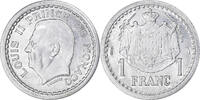 Monaco Franc Coin, Louis II, Undated (1943), Aluminum, KM:120 -