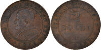 ITALIAN STATES 2 Soldi, 10 Centesimi Coin, PAPAL STATES, Pius IX, Roma -