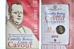 Italy 2 Euro Camillo Benso comte di Cavour, Rome, Special Unc. -