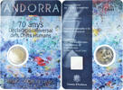 Andorra 2 Euro 70 ans de la déclaration universelle des droits de l'homme -