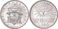 VATICAN CITY 500 Lire Coin, Sede Vacante, Roma, Silver, KM:75 -