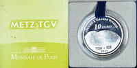 France 10 Euro gare de Metz TGV, Monnaie de Paris, BE -