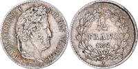 France 1/4 Franc Coin, Louis-Philippe I, Lille, Silver -